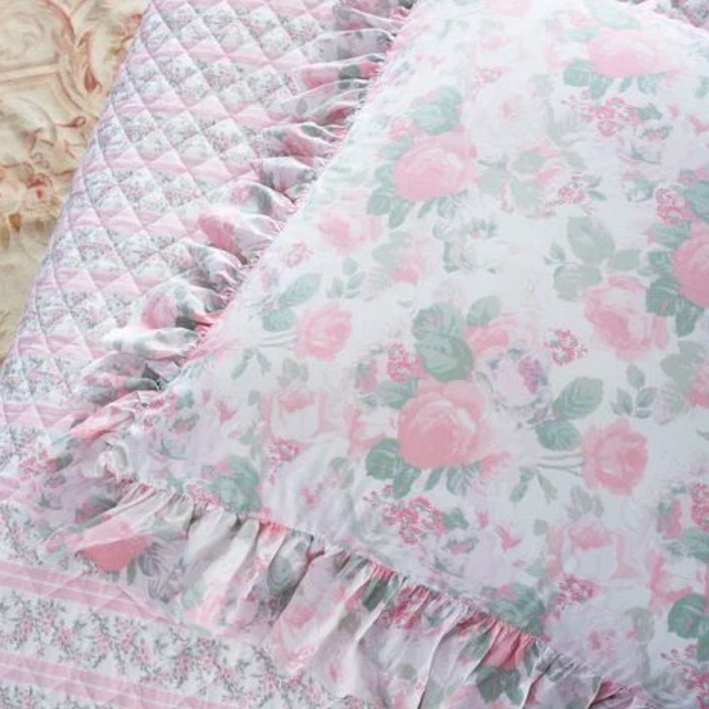 **ISO** Blushing Dove Ruffle Pillow